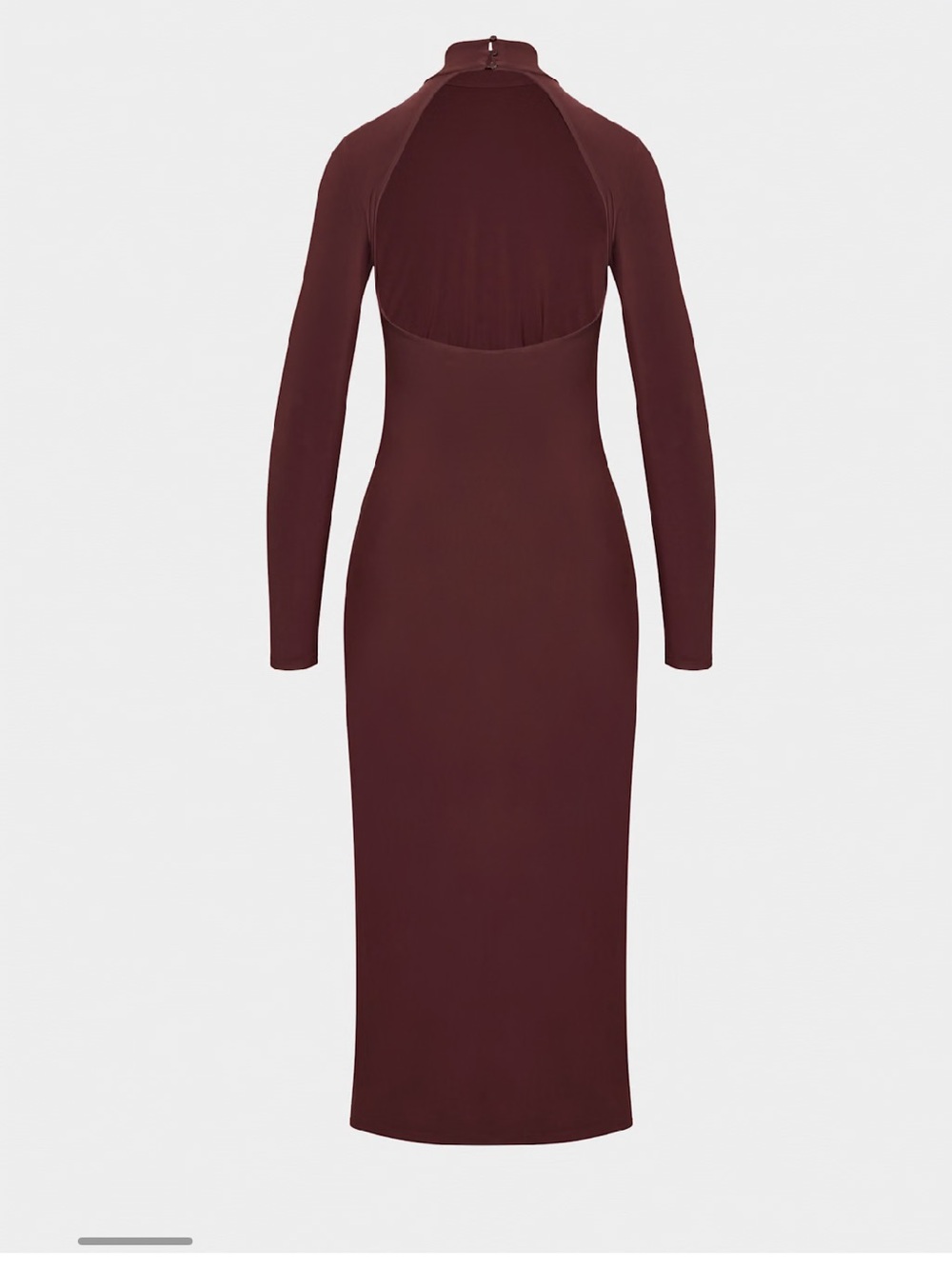 NWOT Aritzia Wilfred Remedy Open Back Long Sleeve Sumac Burgundy Dress XL